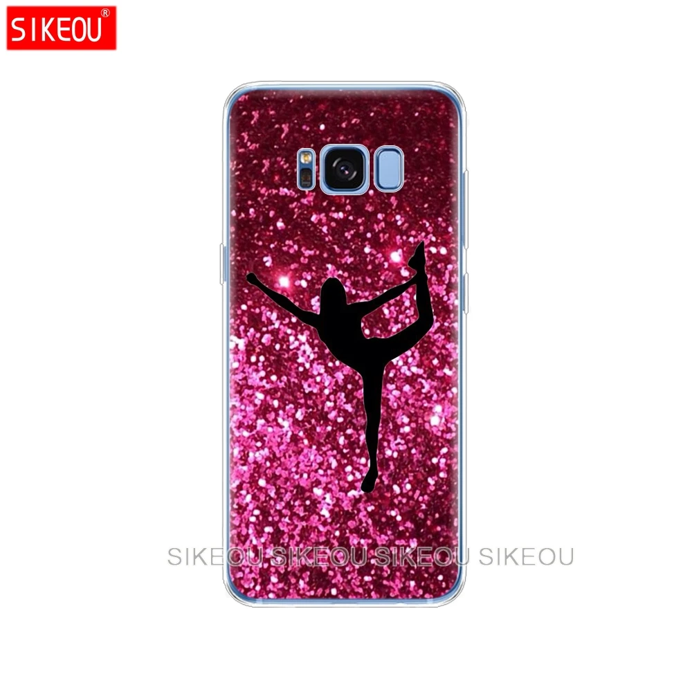 Силиконовый чехол для Samsung Galaxy S9 S8 S7 S6 edge S5 S4 S3 PLUS телефона гимнастический силуэт |