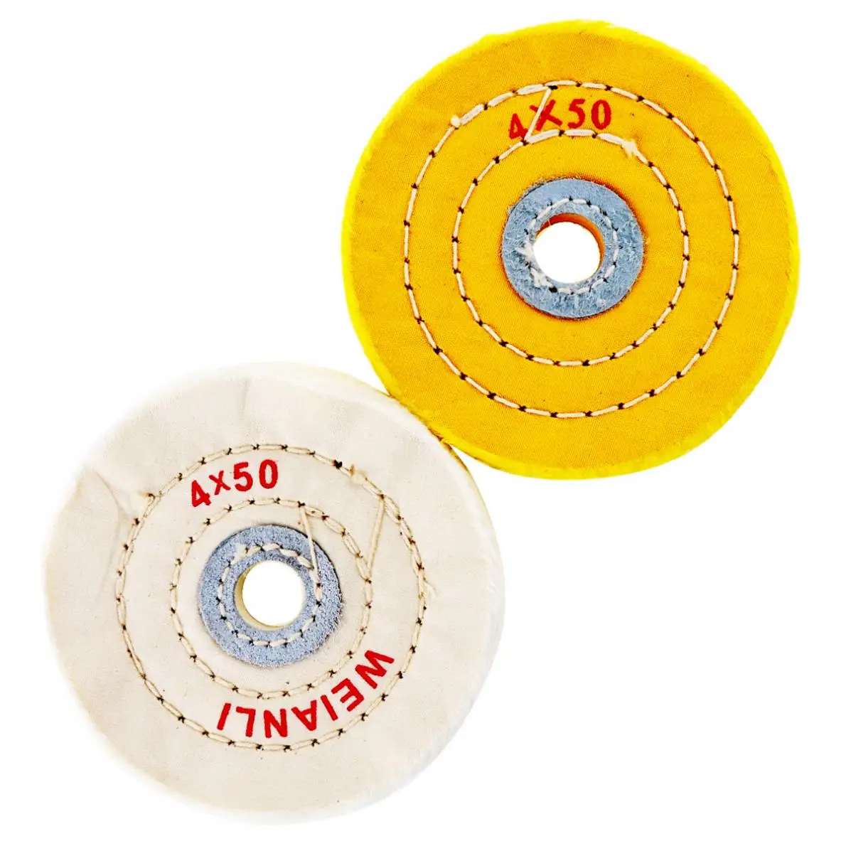 

2pcs 4 Inch Cloth Buffing Polishing Wheel with Hole Diameter and Flannelette Material for Table Type Grinding Machine