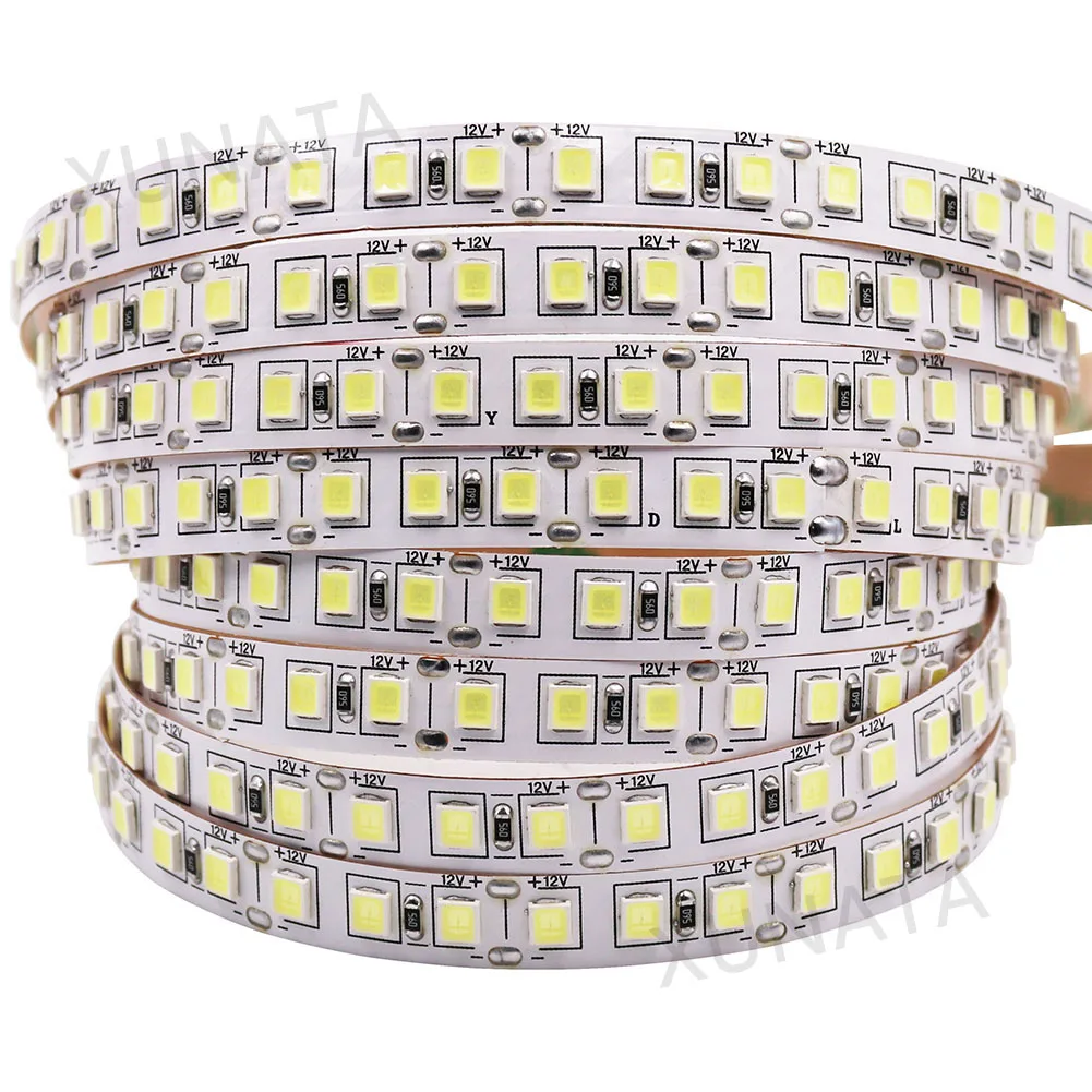 SMD 5050 5054 4040 5630 Светодиодная лента 120 светодиодов/м 5 м супер яркий не водонепроницаемый IP20 гибкий светодиодный светильник 12 в холодный теплый белый