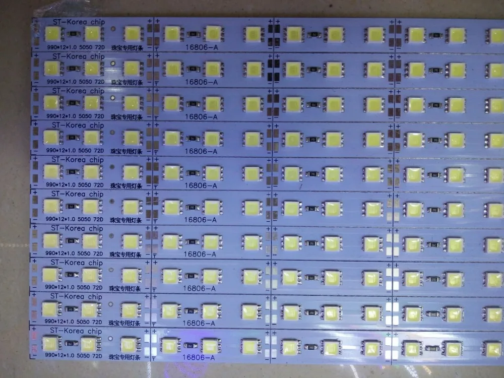 Светодиодная жесткая лента SMD5050 10 шт. * 50 см 5050 свет оптовая продажа с завода 12 В