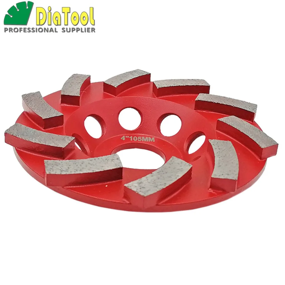 DIATOOL Diameter 4&quot/100mm Diamond Grinding Cup Wheel For Concrete Disc Segmented Turbo Type|4 grinding wheels|wheels forwheels wheel |