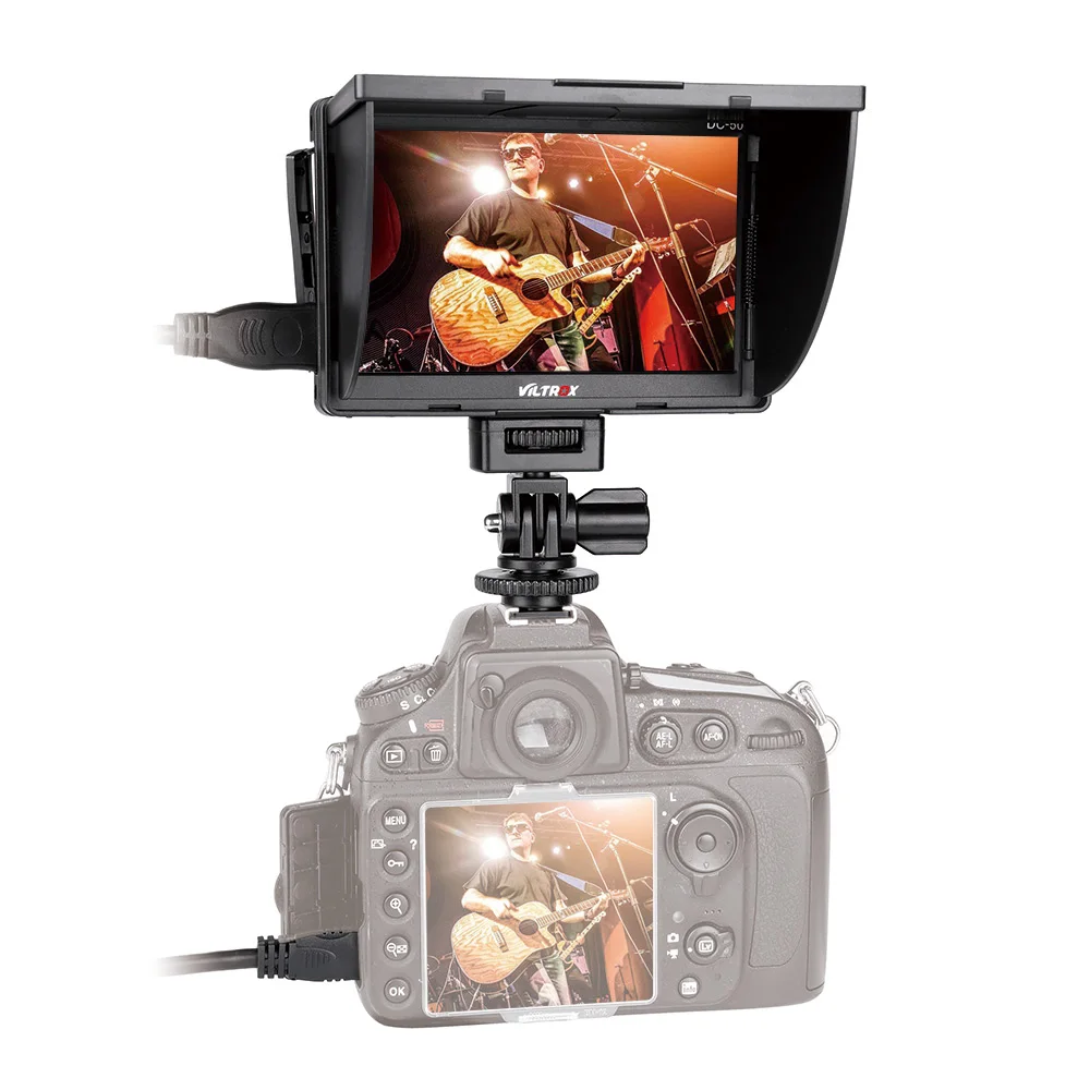 Viltrox DC-50 HD Clip-on LCD 5 ''портативный широкоугольный монитор для Canon Nikon Sony DSLR Camera DV |