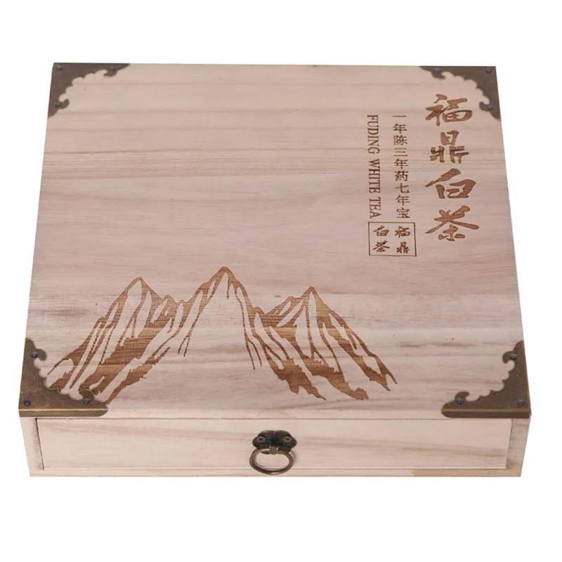 

Vintage Wood Tea Caddies Storage Box Jewelry Organizer Drawer Container Pu'er Tea Caddy Tea Ceremony Accessories Home Decor Gift