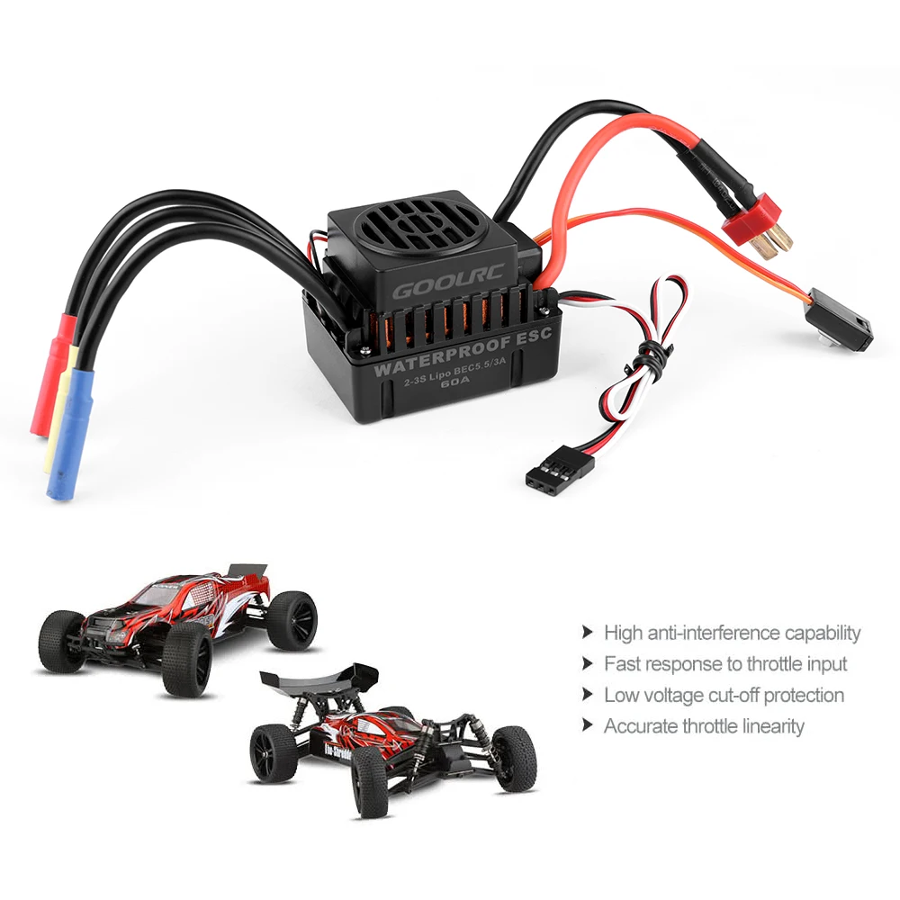 Оригинальный бесщеточный двигатель GoolRC S3660 3800KV 60A ESC и программная карта
