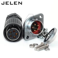 he20 5 pin waterproof connectors automotive electrical wire plug socket ip65 30a aviation connector