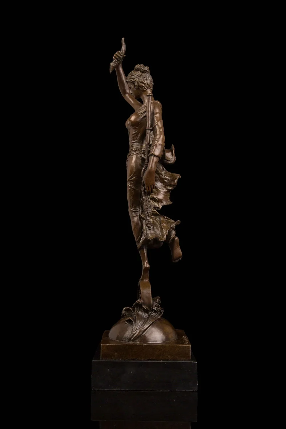 Искусство ремесла медь современная женщина скульптура бронзовые статуи Ретро