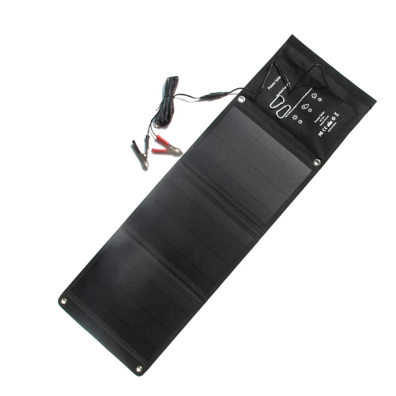 BUHESHUI 5 в 21 Вт 6 Вт солнечная панель Зарядное устройство USB+ DC 18 в выход складной портативный солнечный зарядное устройство сумка для 12 В батареи