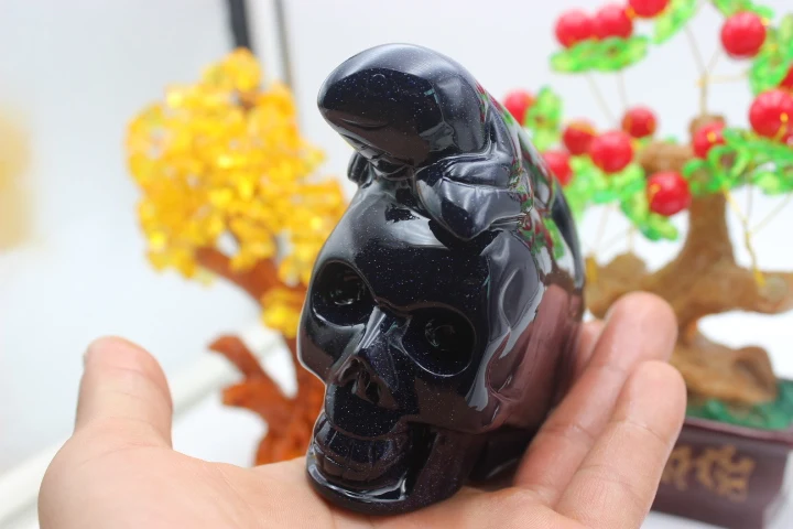 650g искусственный кварц синий пятнистый песок искусственная ящерица | Дом и сад