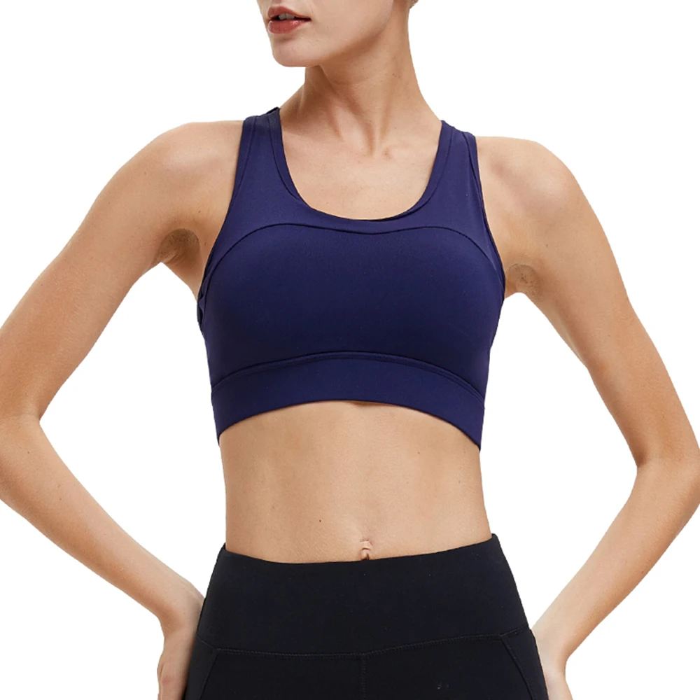 Черный Регулируемый Повседневный жилет бюстгальтер Высокая Растяжка дышащий