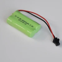 1 2pcs 2 4v ni mh aa rechargeable battery pack 2400mah aa cell for rc car helicopter toys led light cordless phone sm plug