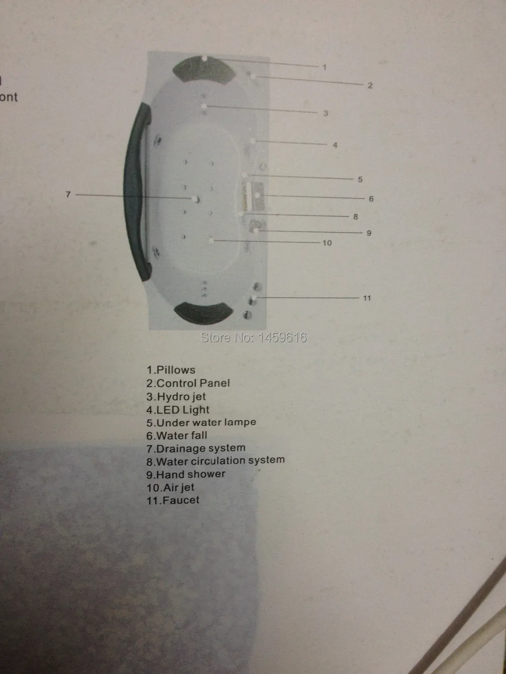 71 'левая юбка стекловолоконная гидромассажная Ванна из акрила и АБС пластика