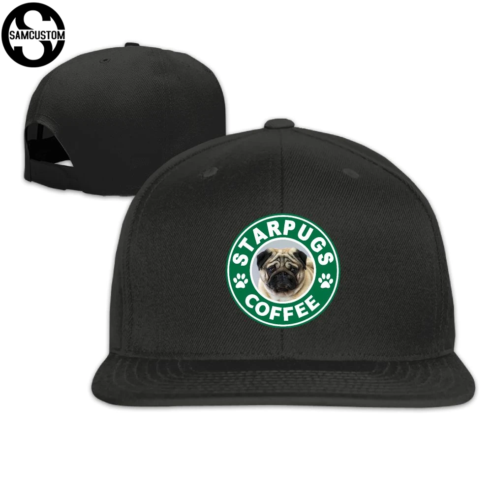SAMCUSTOM кепка бейсболка боковая 3D печать STARPUGS кофе Мопс Повседневная Кепка gorras хип