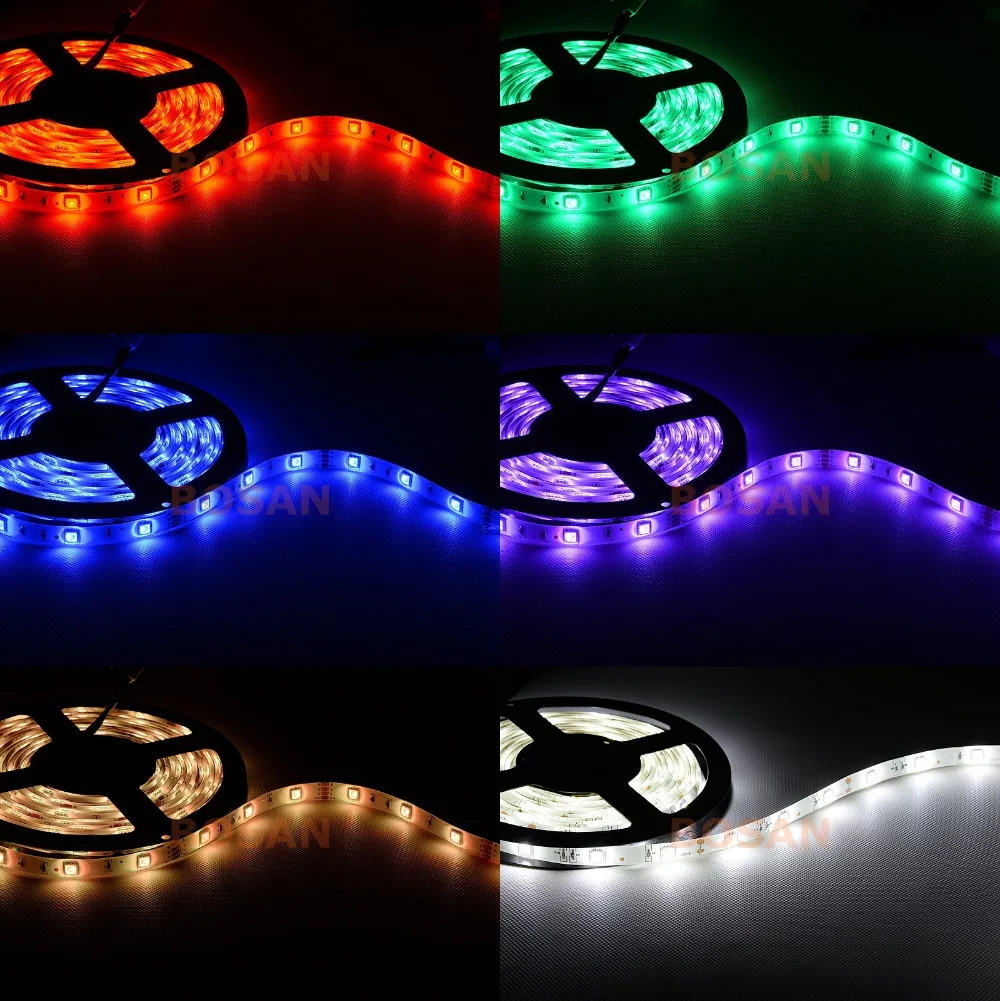 SMD RGB LED Strip rgb strip Led Light 5050 10m 30Leds/m led Tape IP65 Waterproof diode ribbon 44Key IR Controller DC 12V | Лампы и