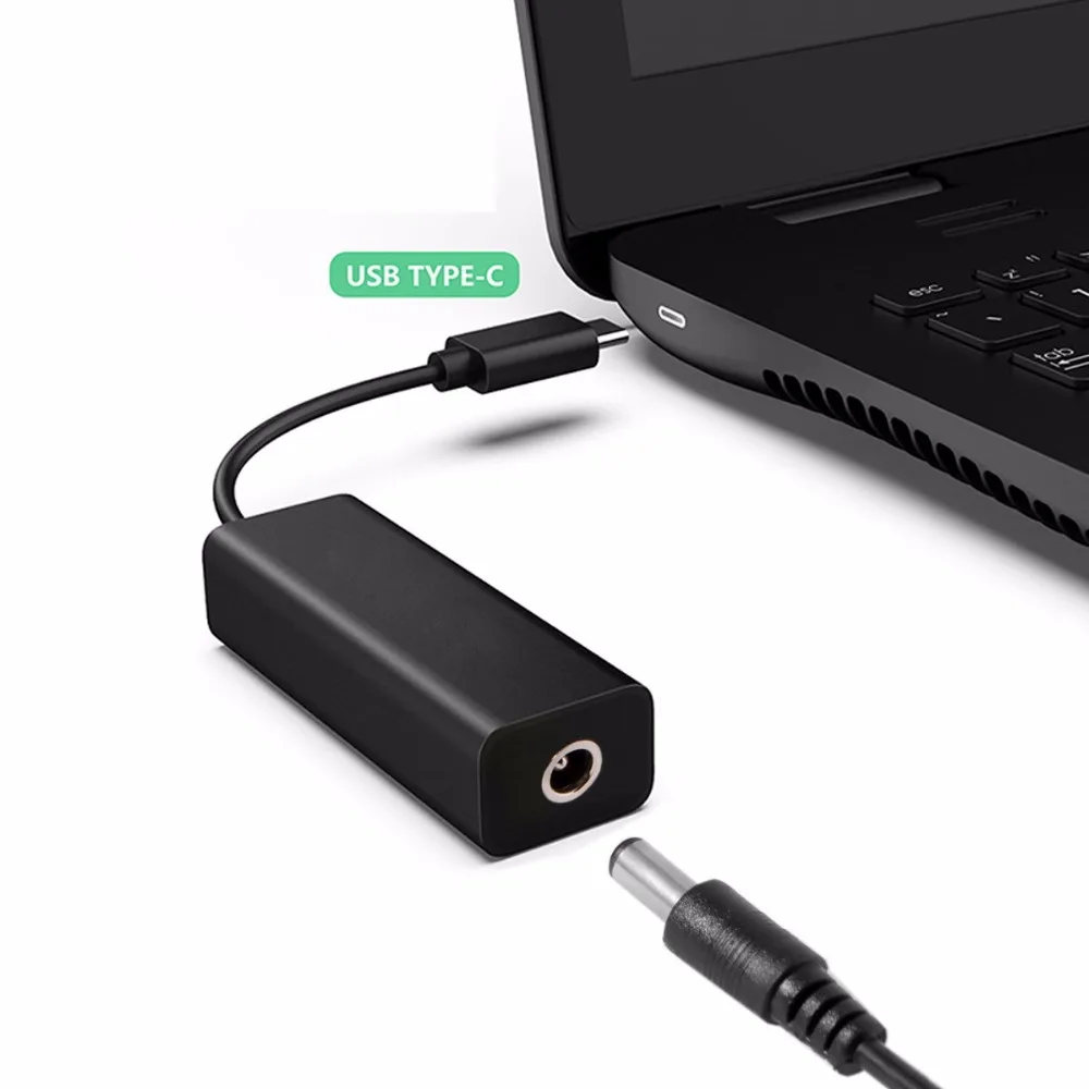 CableCC DC 5 5*2 1 мм Jack Вход для USB C Тип Мощность разъем зарядный кабель 45 Вт ноутбука