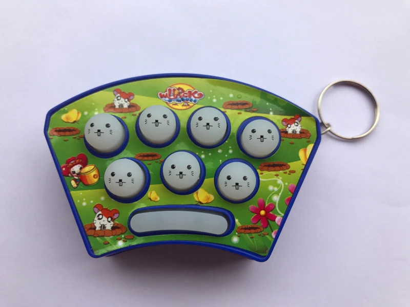 3 шт хомяк игра мини ручной Whack-a-mole игровой автомат с ключом пряжки, чтобы решить скучно раздражительность декомпрессии игрушки