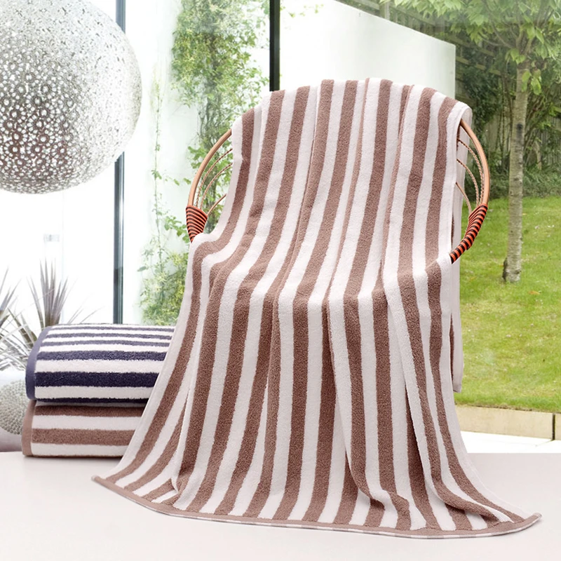 100% хлопок Малый домашнее полотенце в синюю полоску с абсорбирующие мягкие для