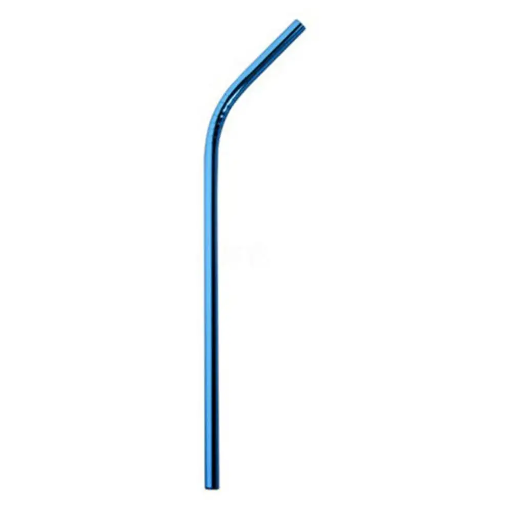 blue 2 Соломинки из нержавеющей стали с титановым покрытием и цветными металлическими соломинками из нержавеющей стали 304 соломинки из нержавеющей стали - Цвет: blue 2