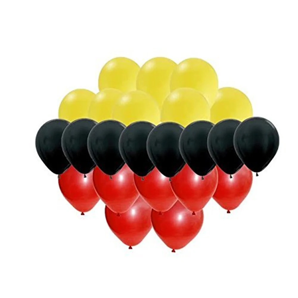 Set 5 ballons Ipalmy Минни День Рождения украшения набор Микки Маус Уши соты шары звезды гирлянда баннер красный желтый черный тема - Цвет: Set 5 ballons