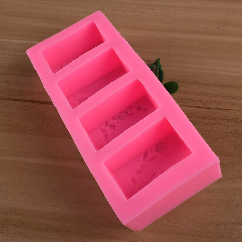 WISHMETYOU 4 отверстия цветы Силиконовое Мыло Форма для ручной работы 3D украшения