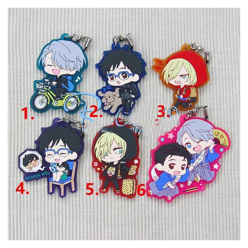 Аниме брелок Юрий на льду Виктор Никифоров кацуки плисецкий селфи цикл Забавный