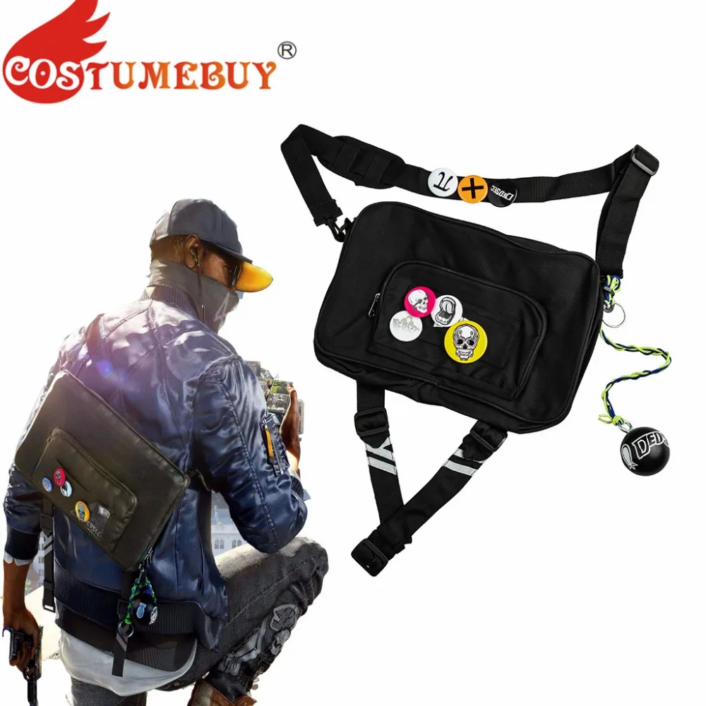 CostumeBuy игра часы собачки 2 Косплей Маркус Холлоуэй сумка унисекс собака Наплечная