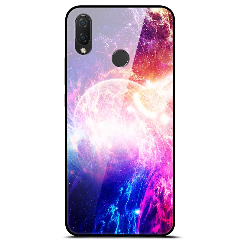 Чехол для Huawei Nova 3 3i 6 дюйма закаленное стекло роскошная жесткая задняя крышка Honor