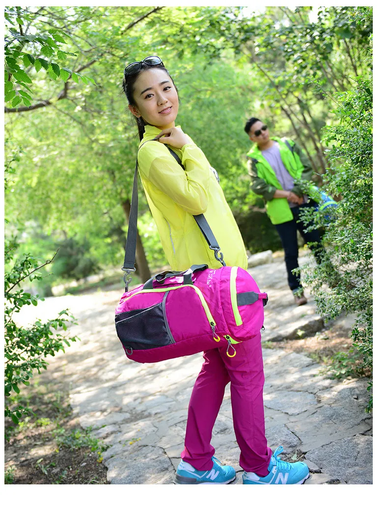 Sports Backpack TANLUHU 632 Nylon Foldable Gym Shoulder Bag Outdoor Climbing Hiking Cylinder Package
