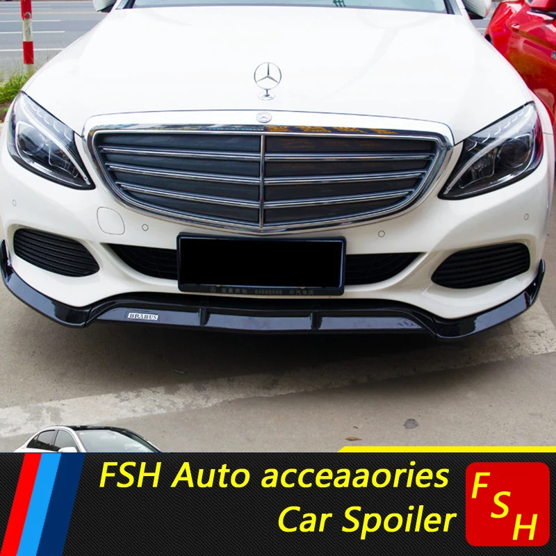 Для Mercedes-Benz W205 передний бампер диффузор защитные бамперы для Benz C200 C180 корпус