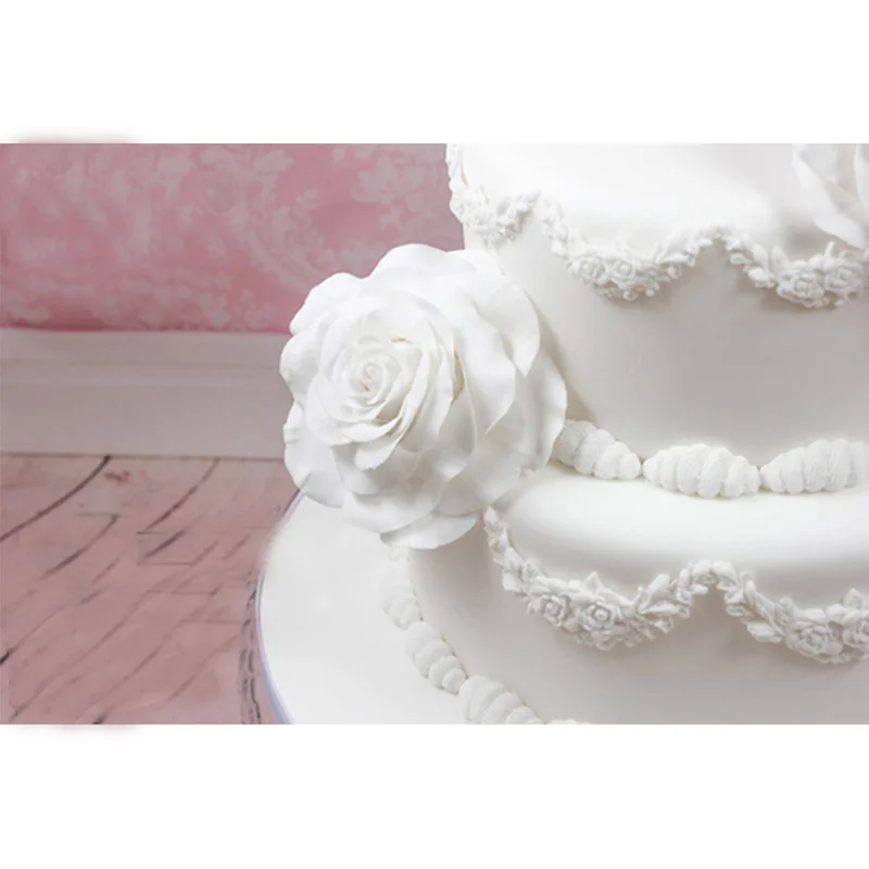 

PRZY Fold Sugar Molds Silicone Mold 5 Size for Fondant Cake Decorations Silica Gel Frosted Sugar Cake Rose Moulds Eco-friendly