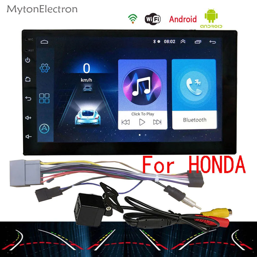 Android автомобильный радио мультимедиа аудио стерео FM 2din gps навигатор Bluetooth динамическая камера для Volkswagen Honda Toyata CR-V - Размер экрана, дюймов: For Honda Dynamic