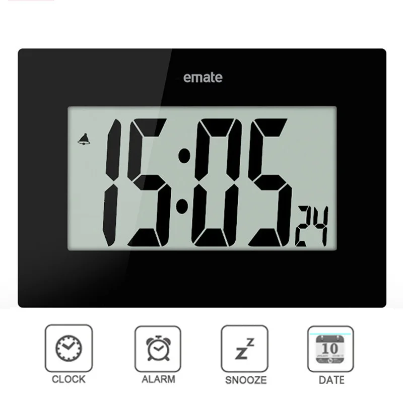 Эмате бренда большой Экран электронный цифровой светодиодный настенные часы