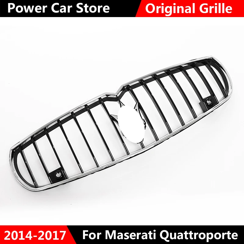 Подходит для Maserati Quattroporte Chrome Black Front OEM оригинальный бампер Гриль 2014 2017