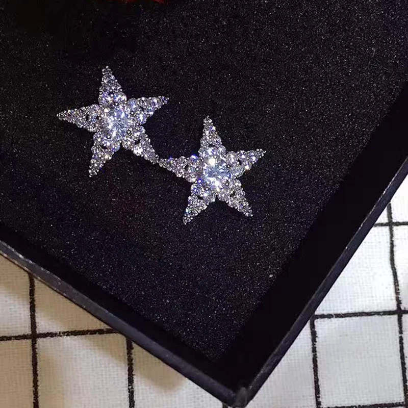 Женские классические серьги-гвоздики GAOLA Серьги серебряного цвета с фианитами