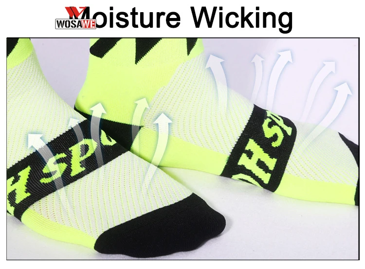 WOSAWE профессиональные брендовые велосипедные носки дышащие спортивные MTB для