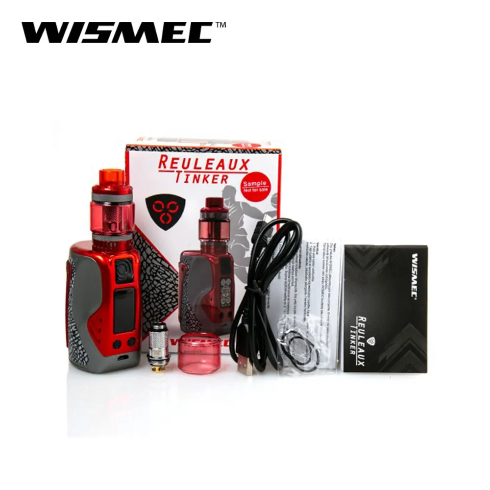 Оригинальный Wismec Reuleaux Tinker 300 Вт с емкостью для колонок 6 5 мл WL01 Coil VW/TC-Ni/TC-Ti/TC-SS/TCR