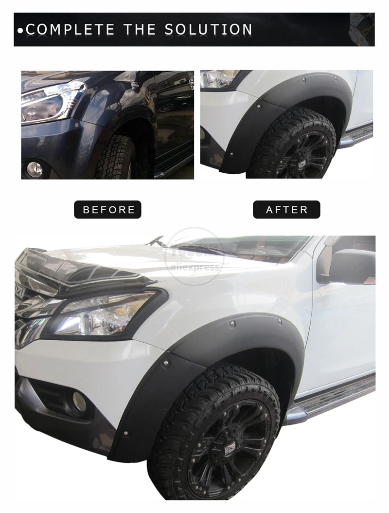 2013- крыло для ISUZU MU-X SUV матовый черный Брызговики автозапчасти аксессуары для isuzu mux YCSUNZ