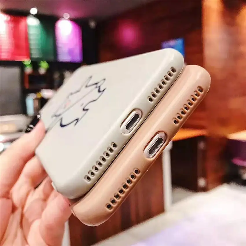 Чехлы для телефонов iPhone XR XS MAX 8 7 6s Plus чехлы на заднюю панель с милой улыбкой