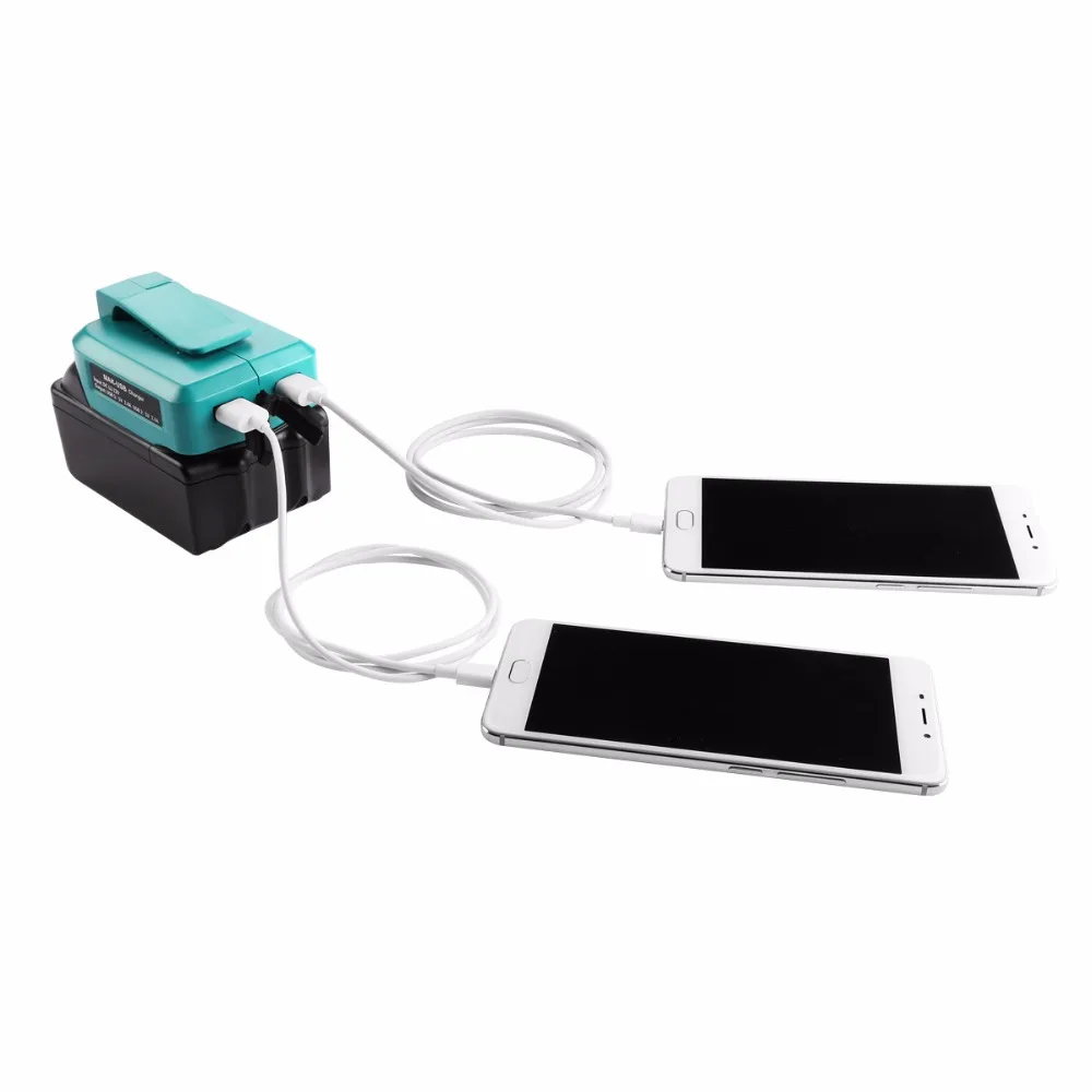 ADO05 для Makita 12в-22в литиевая батарея USB Перезаряжаемый конвертер телефона адаптер |