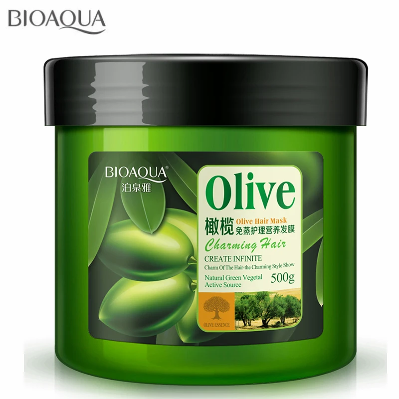 BIOAOUA натуральный Уход за волосами оливковое масло для ухода питает и увлажняет