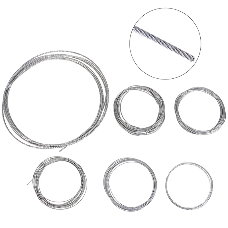 5 м мягкий трос из нержавеющей стали рыболовный подъемный веревка для одежды 7*7