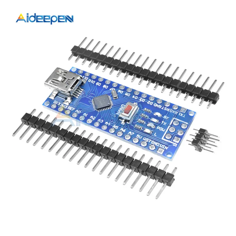 Плата контроллера Mini USB CH340 Nano 3 0 ATmega328P ATMEGA328P AU плата совместимая с Arduino Driver V3.0