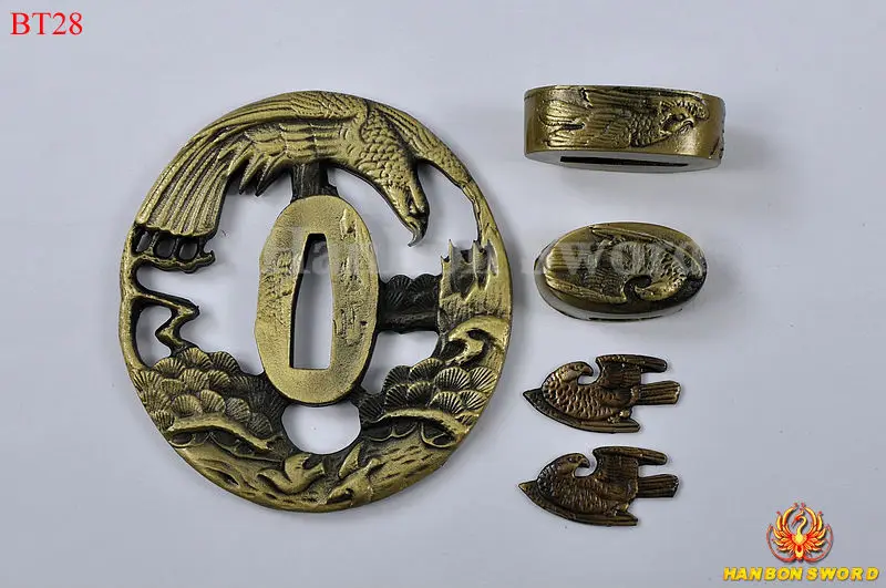 Новое специальное предложение Цуба для катаны Menuki Kashira Fuchi сплав Орел меч гвардии