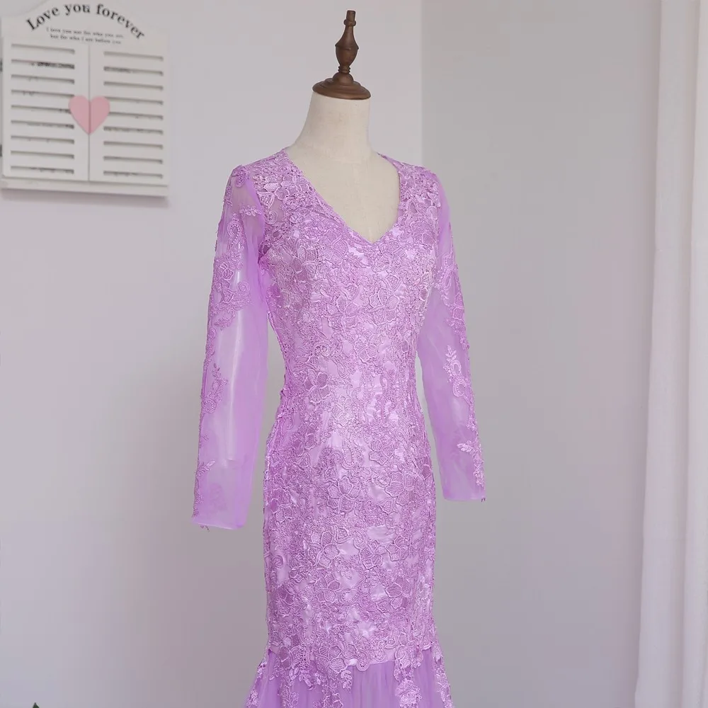 

Muslim Evening Dresses Mermaid Long Sleeves Pink Appliques Lace Islamic Dubai Abaya Kaftan Long Evening Gown Prom Dress