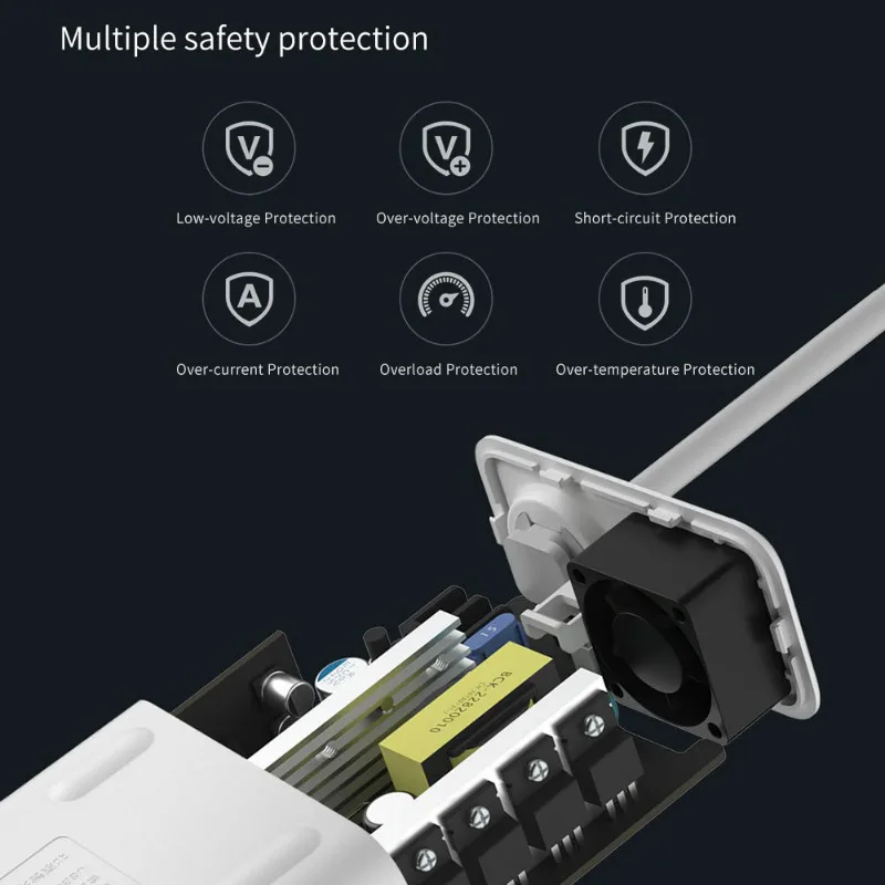 Xiaomi умный дом телефон адаптер Инвертер автомобильного зарядного устройства Быстрая зарядка 3,0 12 В до 220 В 100 Вт