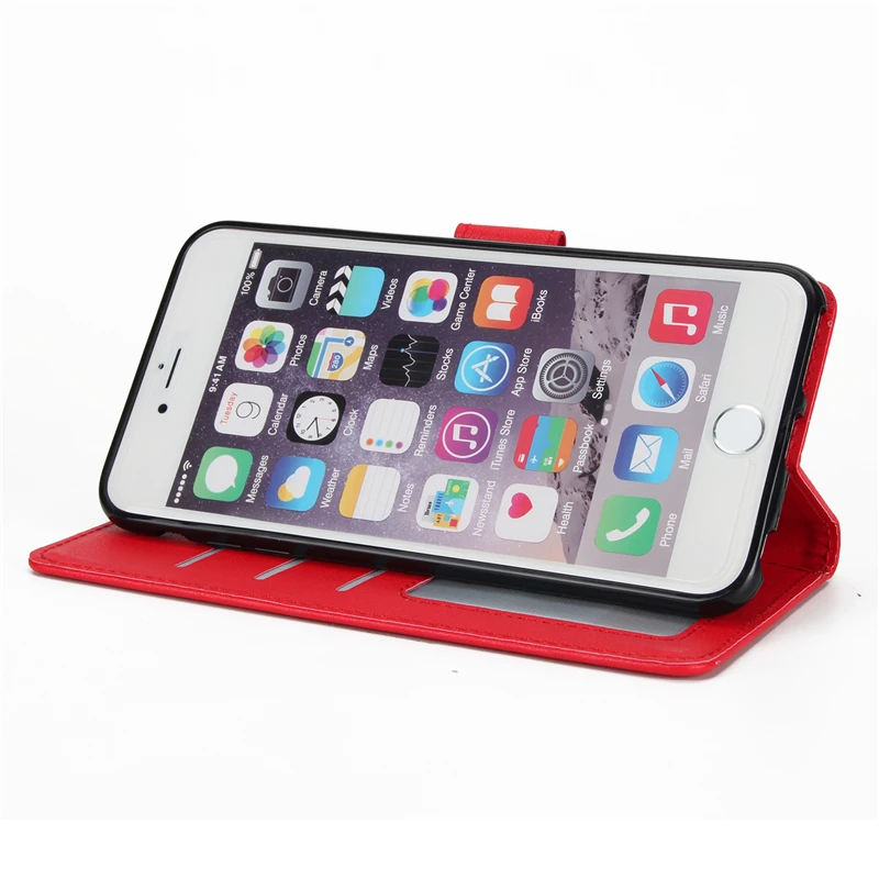 Coque Роскошные Ретро флип чехол для iPhone 6 Plus 5.5 дюймов искусственная кожа +