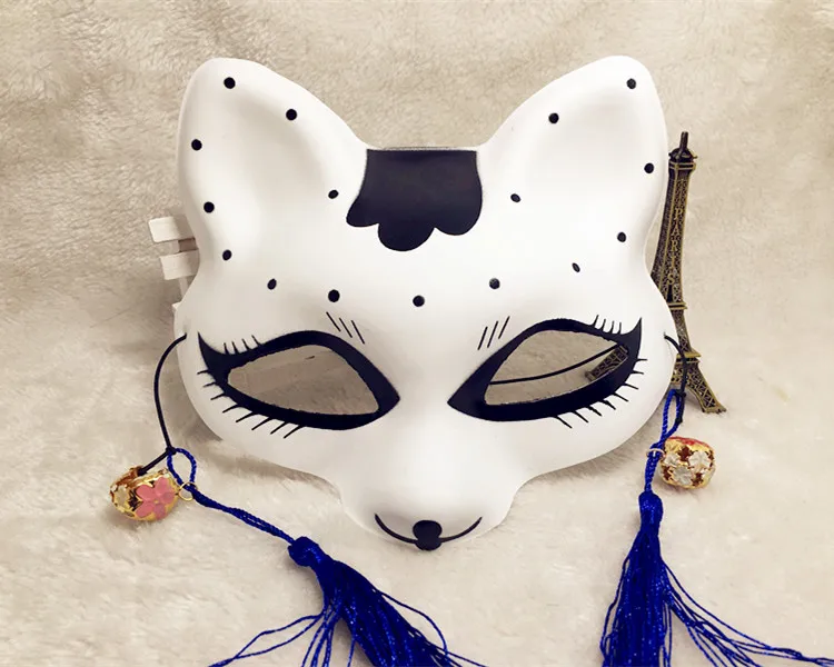 Маленькая маска лисы симпатичное пластиковое лицо демона из ПВХ|fox mask|plastic facedemon fox