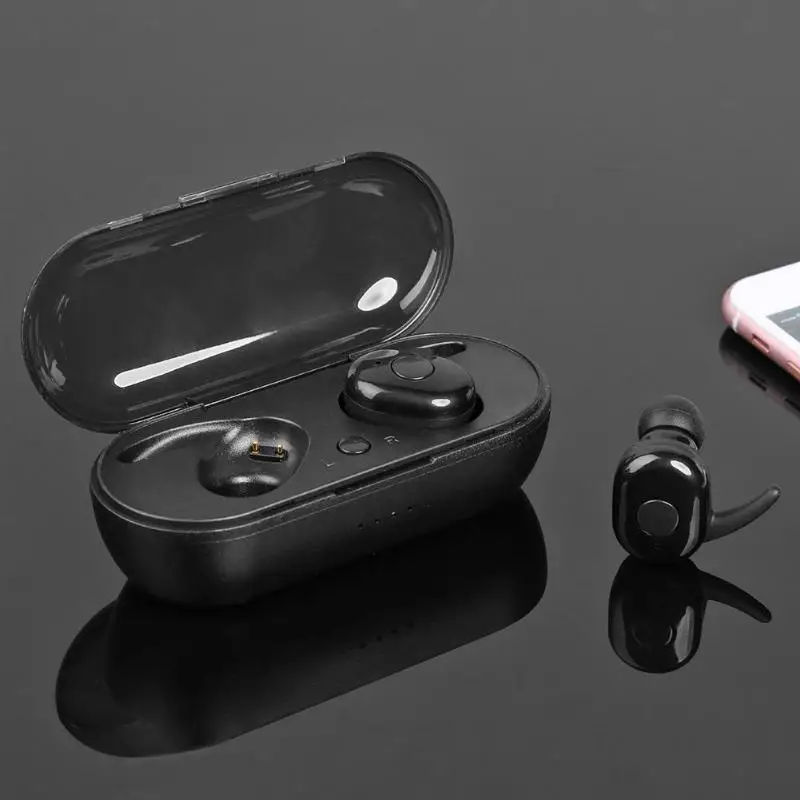 TWS 1350 Bluetooth 5 0 Беспроводные наушники с зарядным боксом гарнитура для спорта и