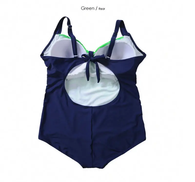 Новый Купальник Плюс Размер Купальники цельные Большие женские купальники