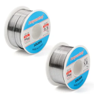 Areyourshop 0,5 мм 1,0 мм 100 г 6040 оловянный свинцовый паяльный провод флюс 2.0% Оптовая Продажа Железная проволочная катушка