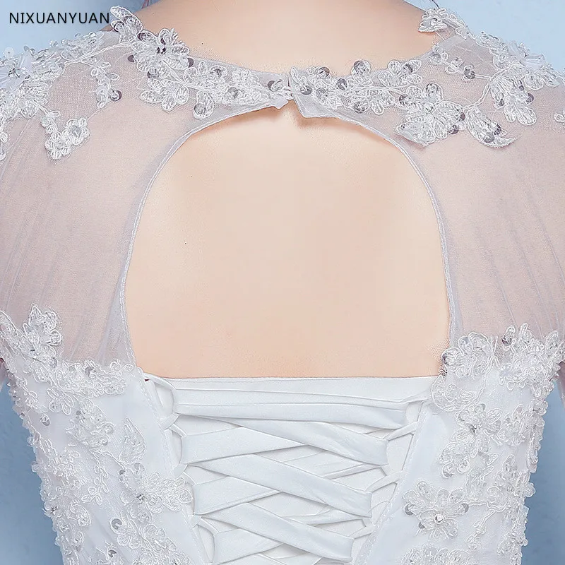 NIXUANYUAN 2021 с длинными рукавами Vestido De Noiva кружевные свадебные платья на заказ